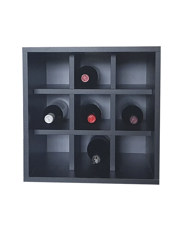 MODERN MODULAR BOTTLE RACK WITH 9 COMPARTMENTS FOR 9 BOTTLES