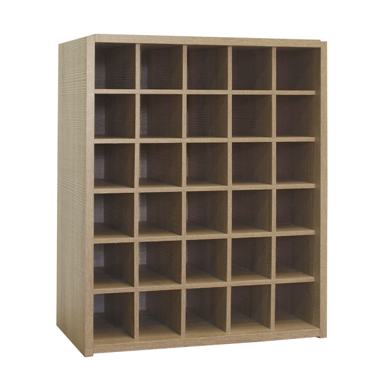 CONFIGURABLE BOTTLE RACK FOR 30 BOTTLES WITH 30 COMPARTMENTS