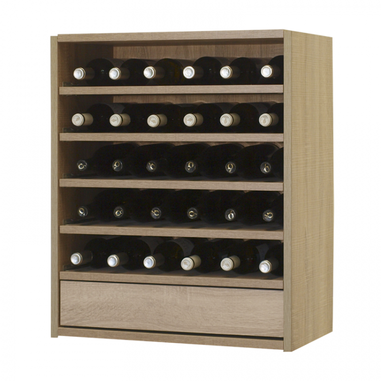 CONFIGURABLE BOTTLE RACK FOR 30 BOTTLES AND ACCESSORIES