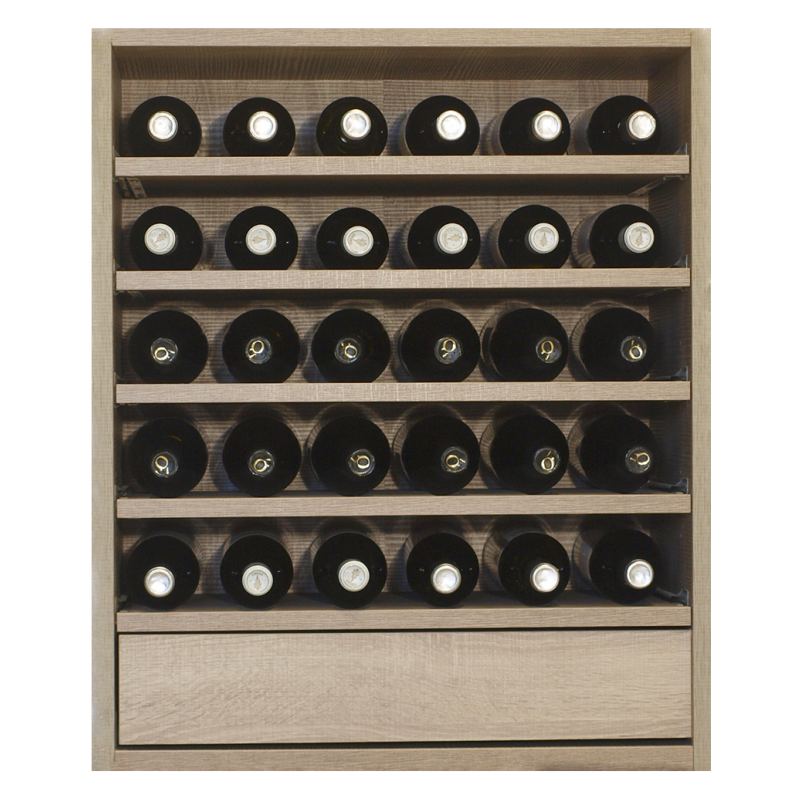 CONFIGURABLE BOTTLE RACK FOR 30 BOTTLES AND ACCESSORIES