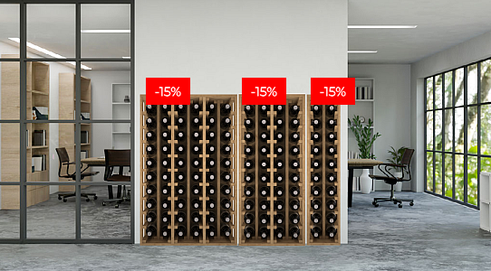 Rustic Wine Cellars with Individual Dividers for Various Spaces